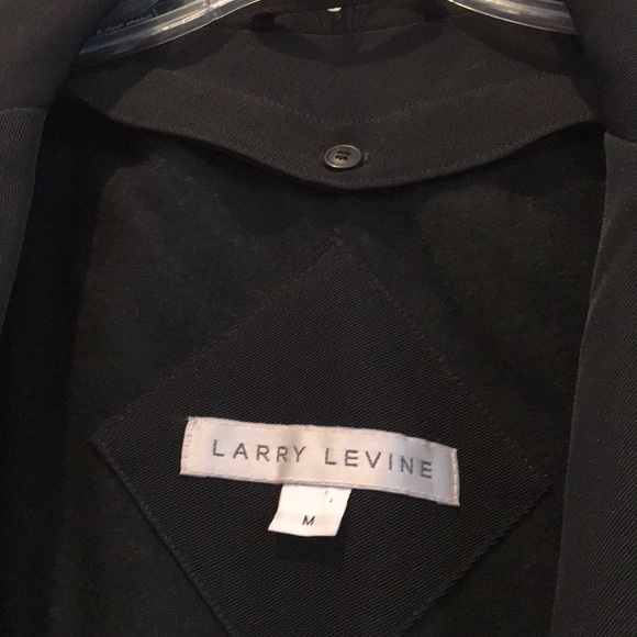 Larry Levine Black Coat w/removable Lining - Picture 5 of 6